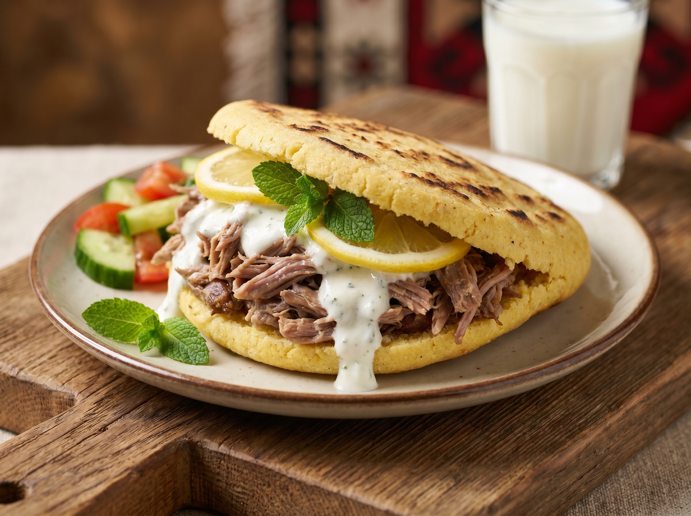 Arepa de Cordero al Estilo Tave Kosi (Përmet, Albania)