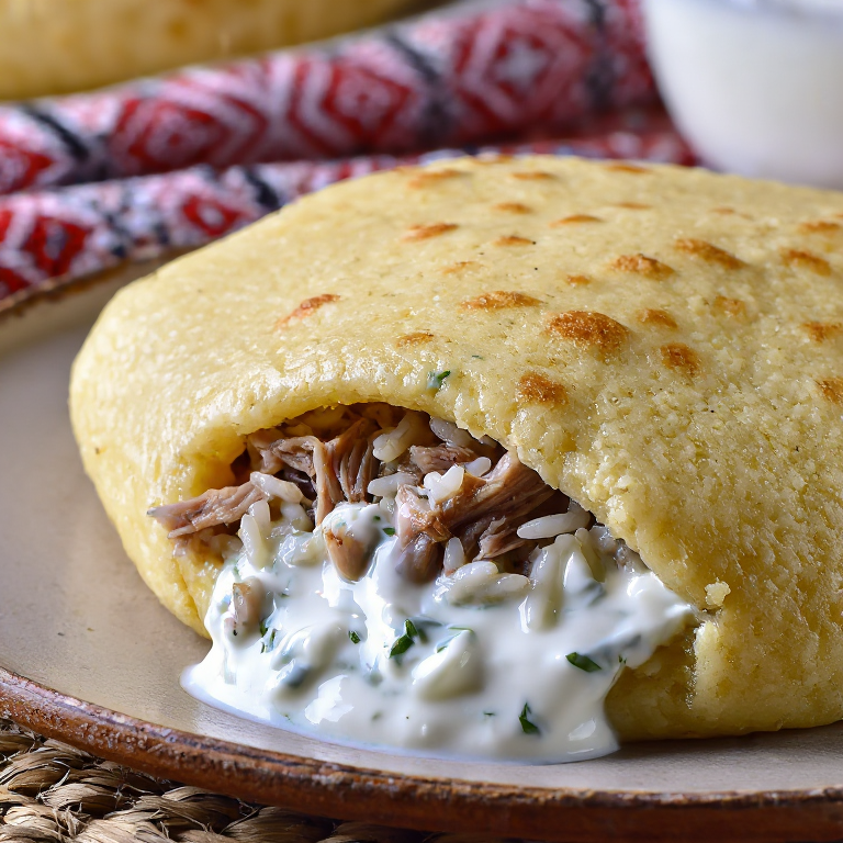 Arepa de Cordero y Yogur al Estilo Tirana (Tavë Kosi Arepa)