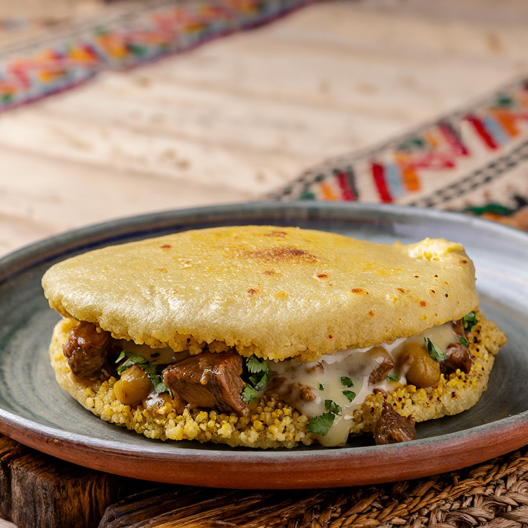 Arepa de Chorba Frik: Fusión Argelina