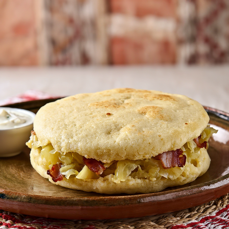 Arepa Rellena de Trinxat d'Encamp