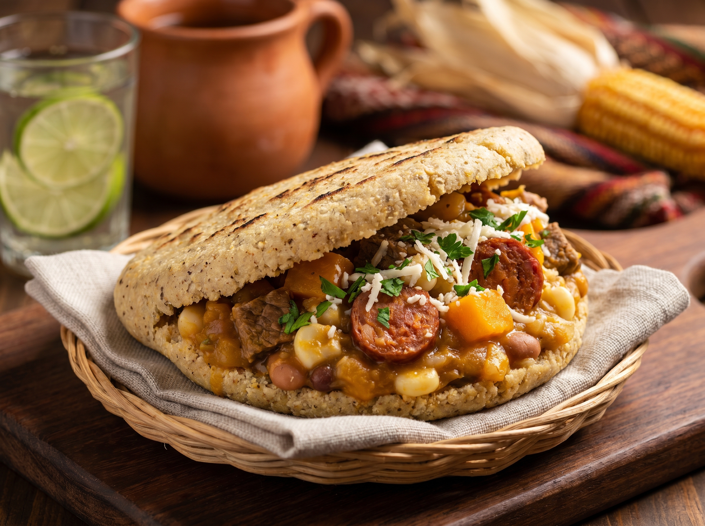 Arepa de Locro: Fusión Argentina en Cada Bocado