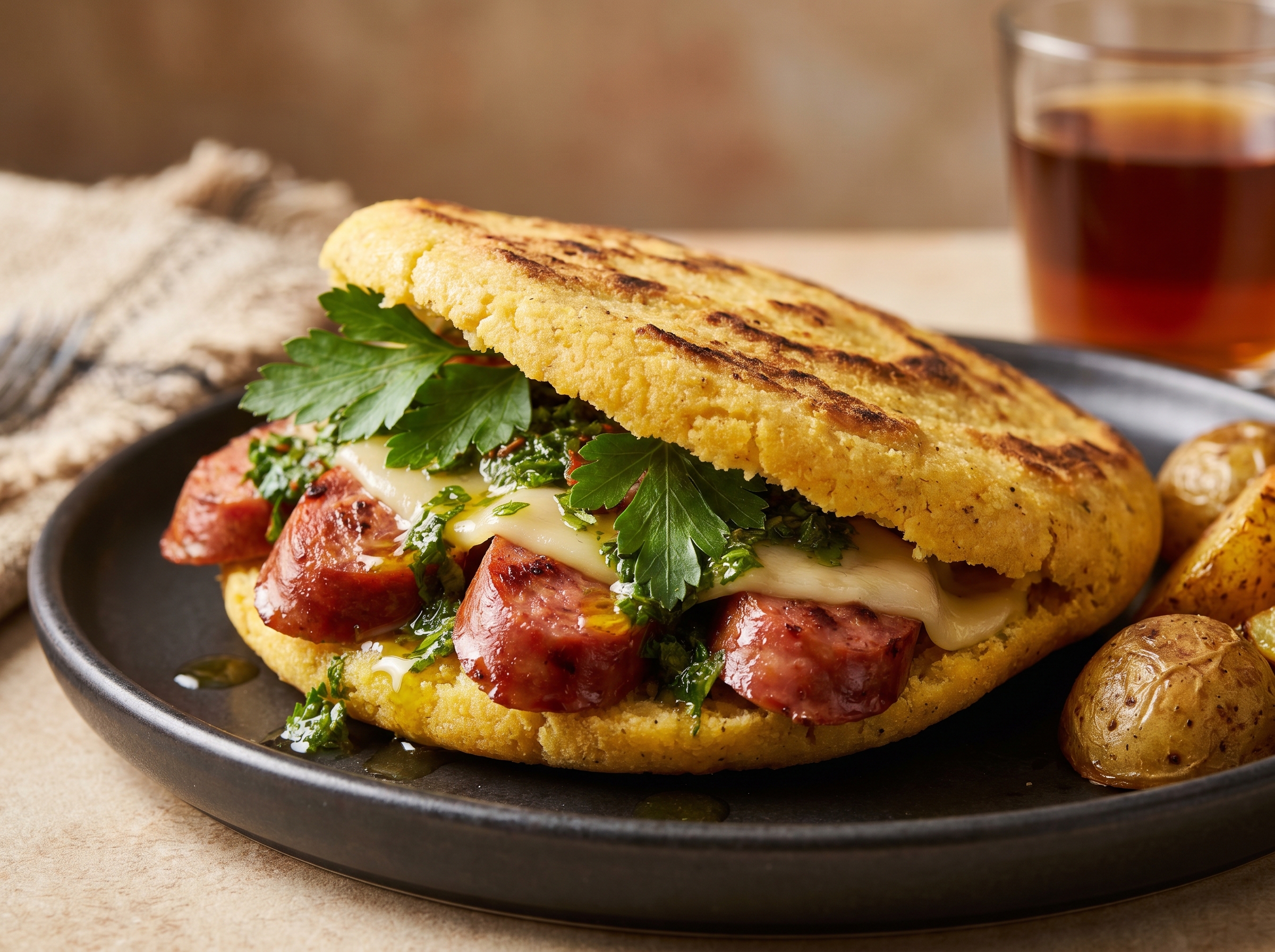 Arepa de Choripán Argentina