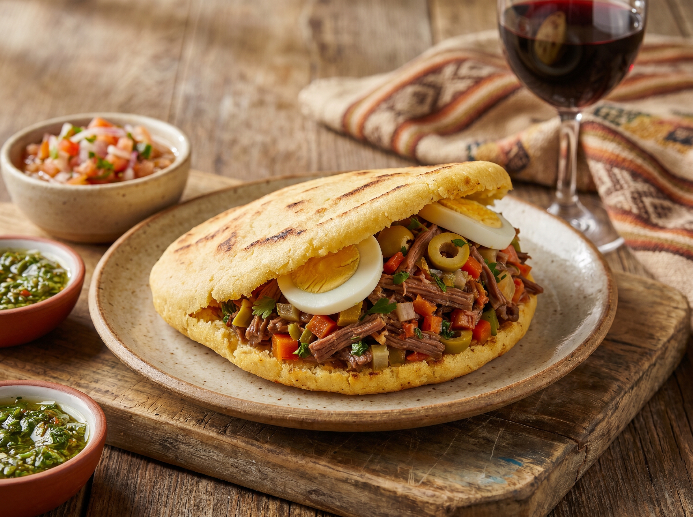 Arepa de Matambre Arrollado