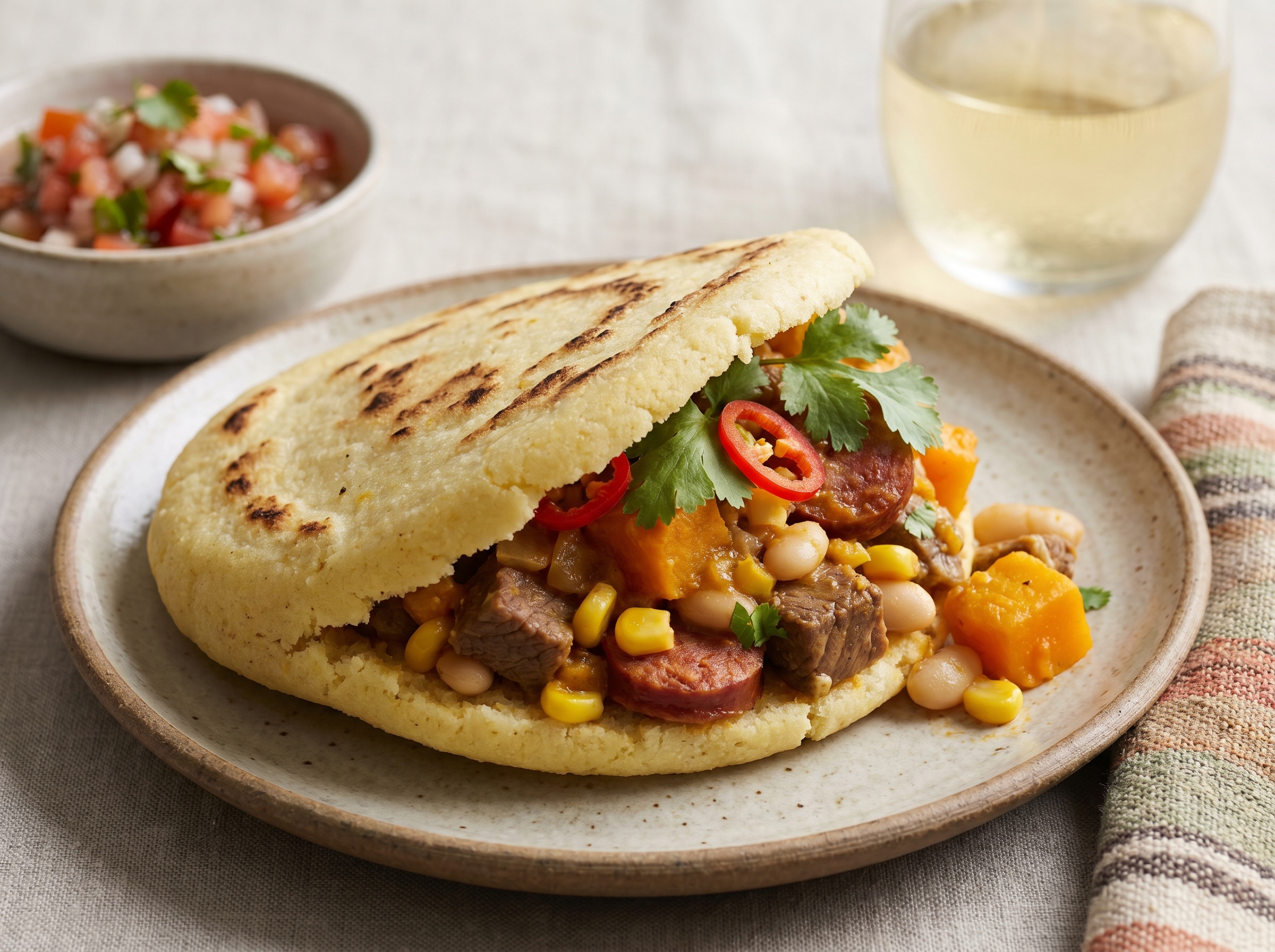 Arepa de Locro al Estilo Cafayate