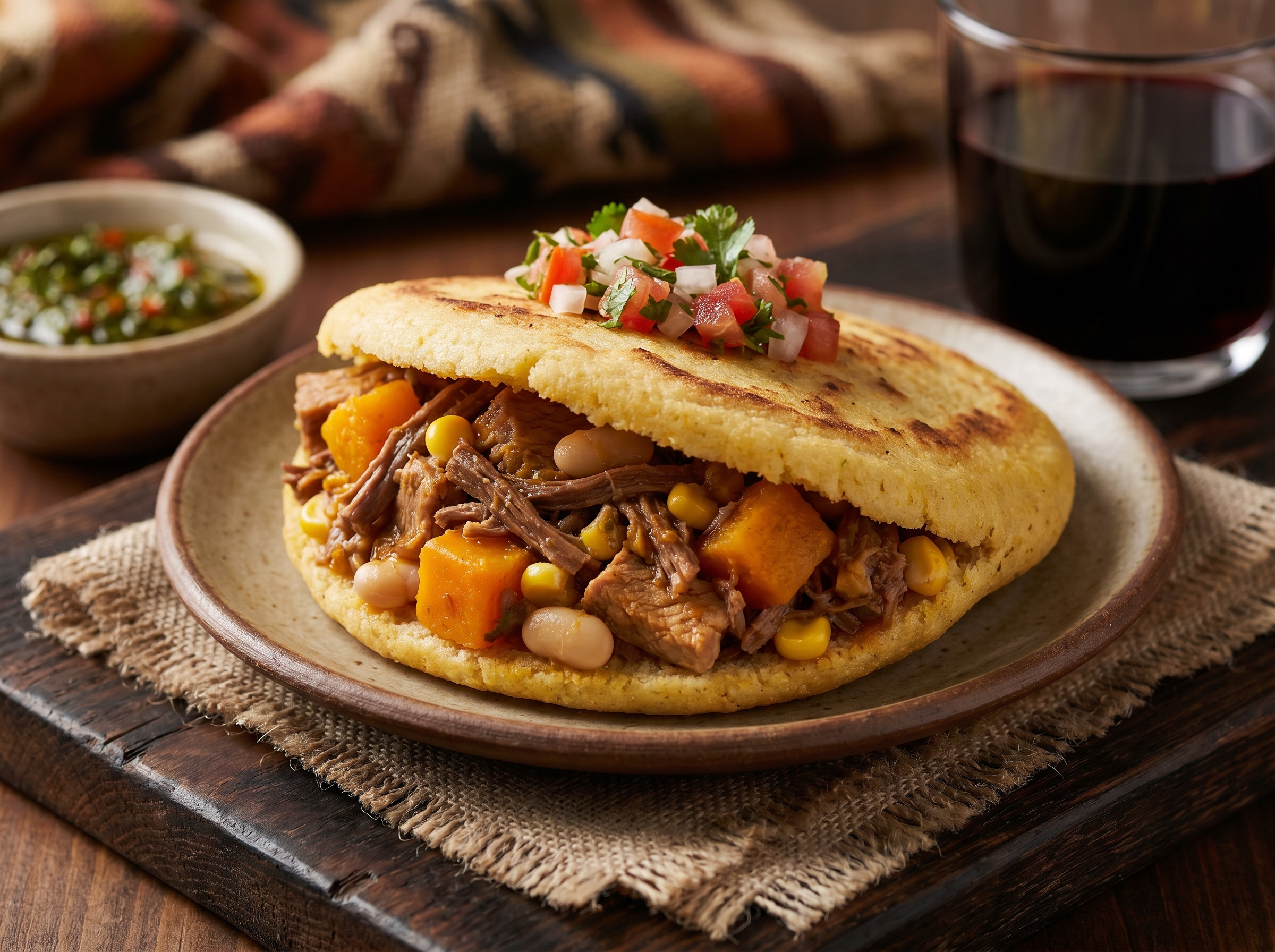 Arepa de Locro Argentino