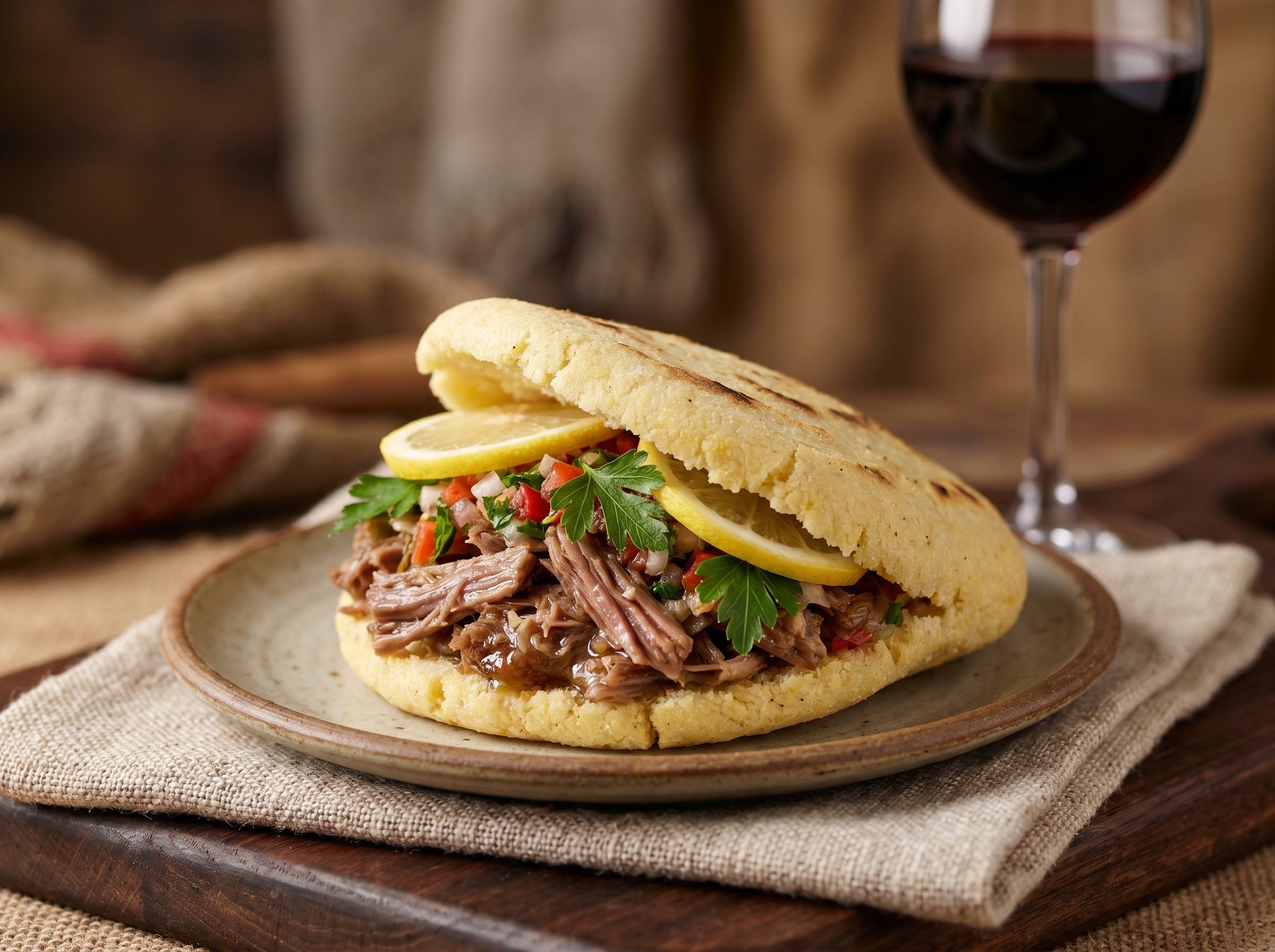 Arepa de Cordero Patagónico (Estilo Catriel)