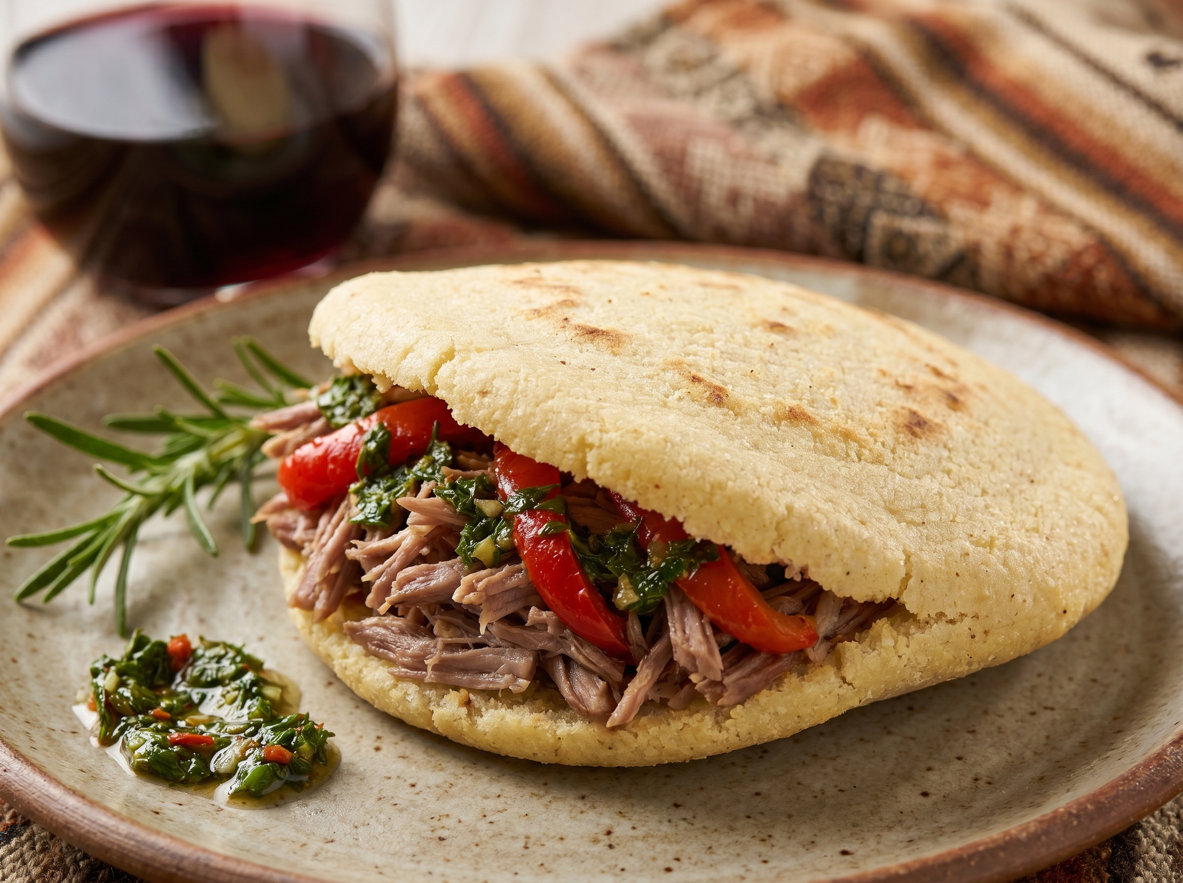 Arepa Patagónica de Cordero al Disco