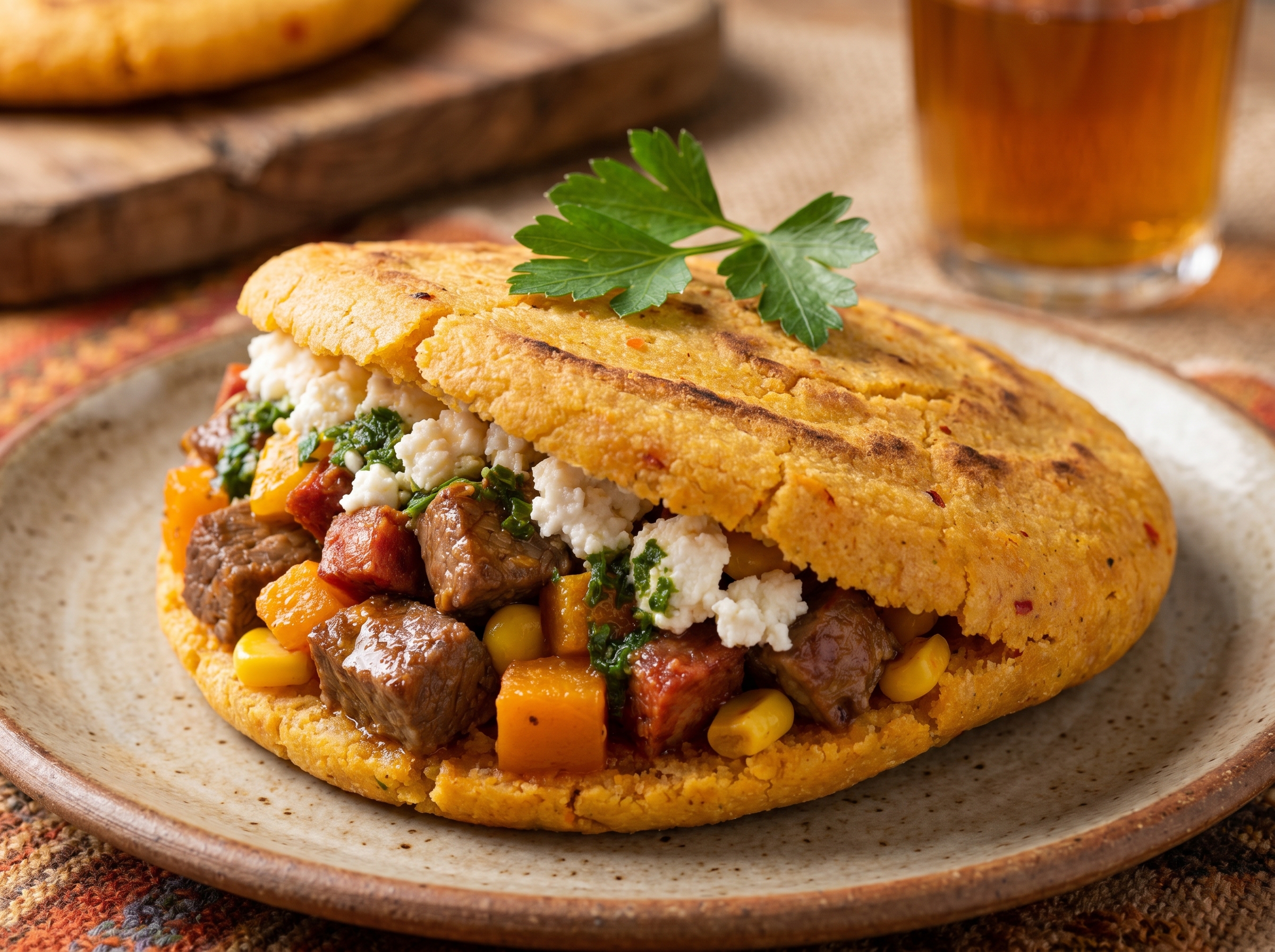 Arepa de Locro Rellena