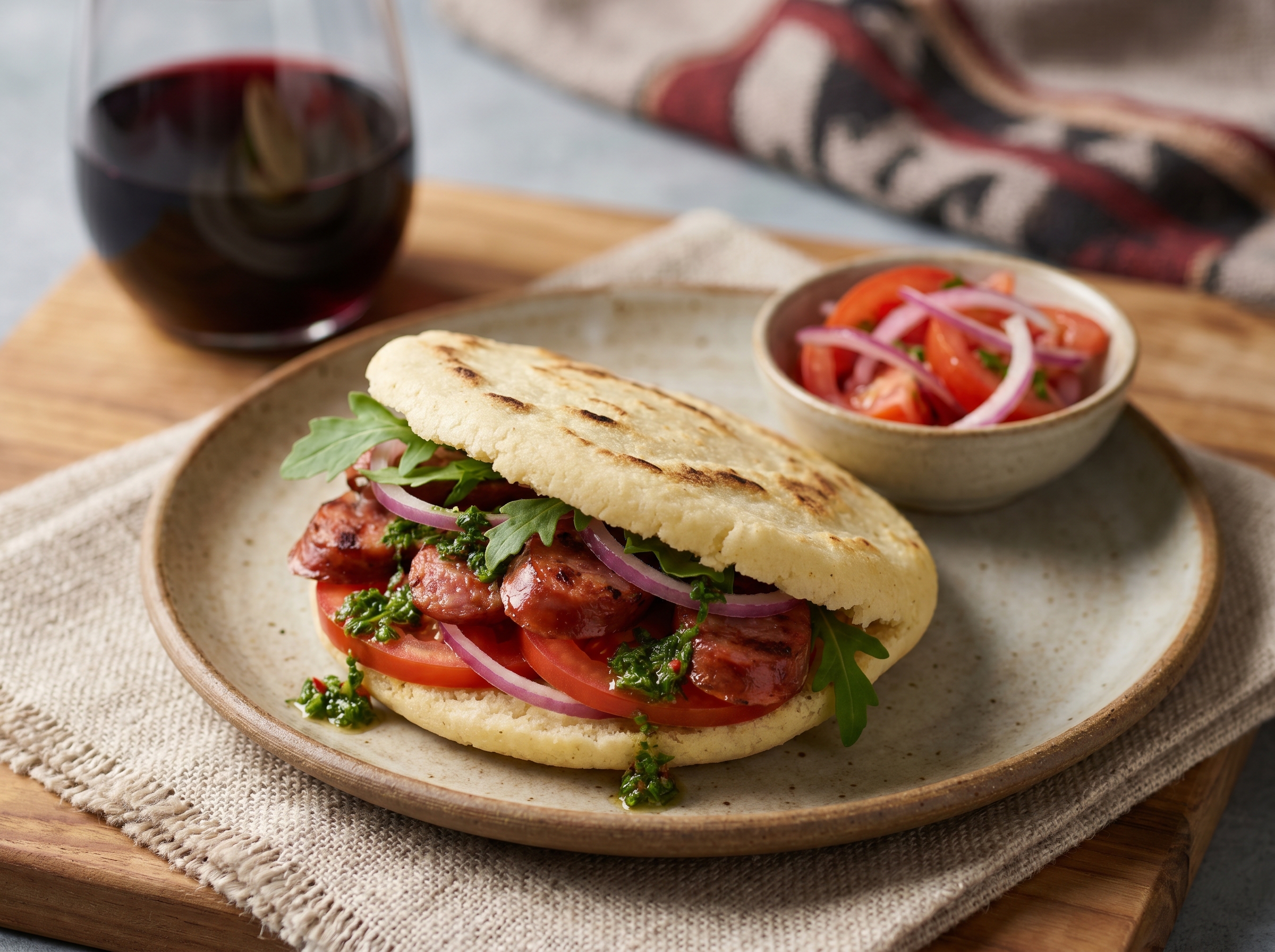 Arepa Choripán Argentina