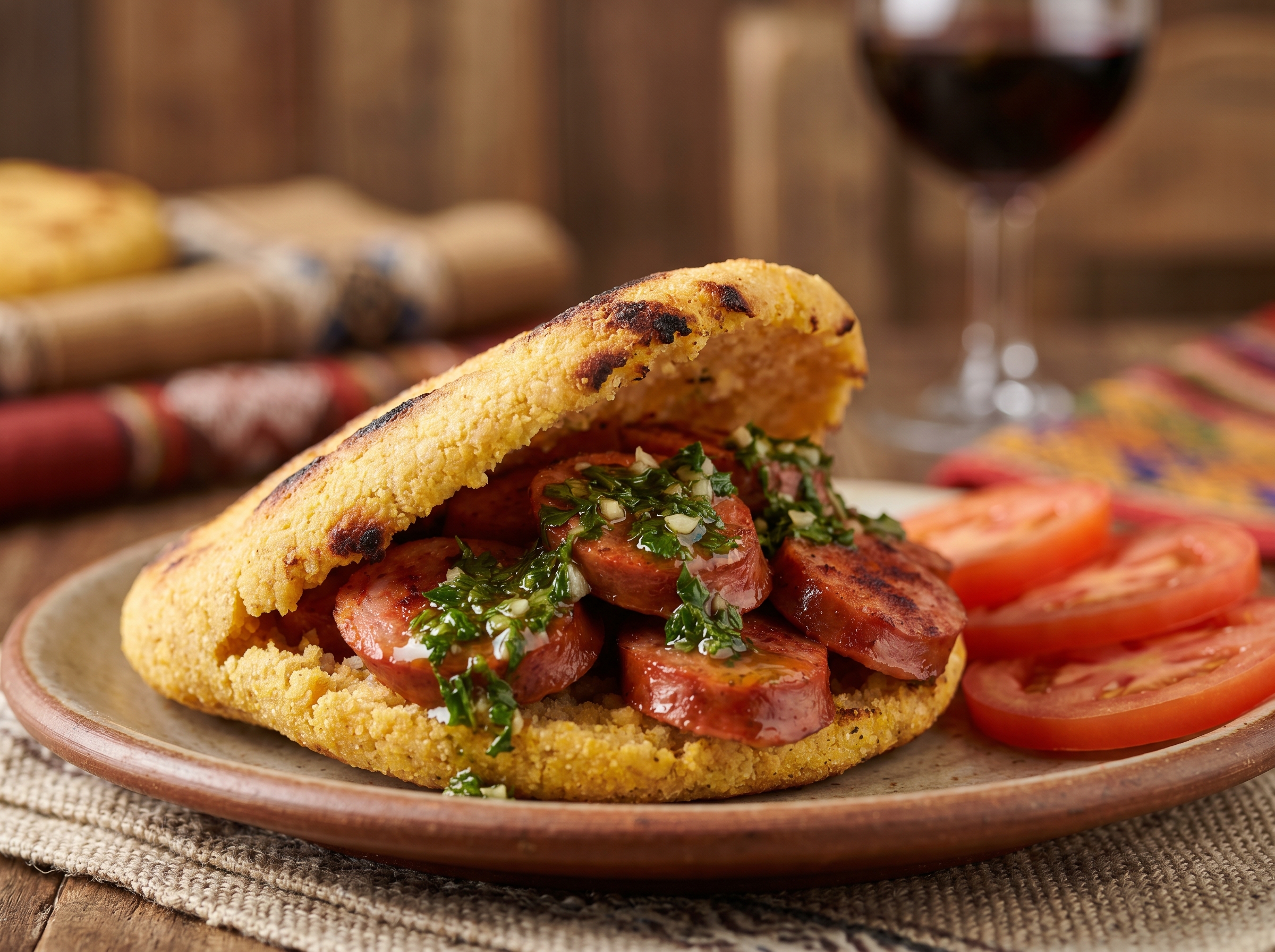 Arepa de Choripán