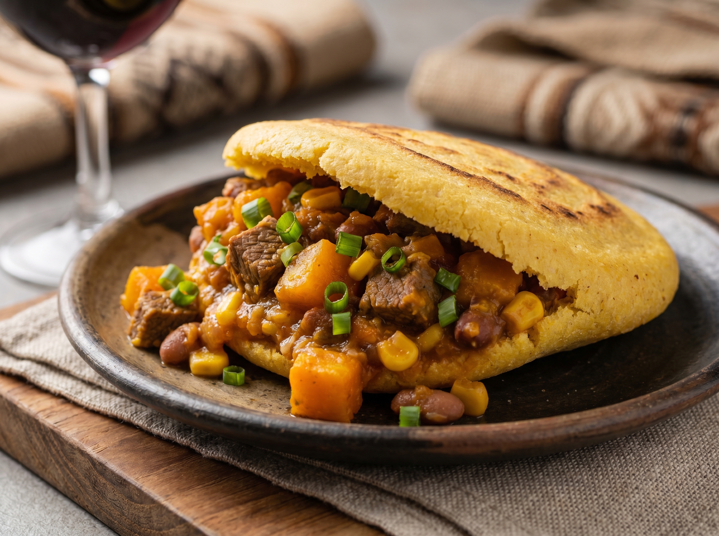 Arepa de Locro Mendocino