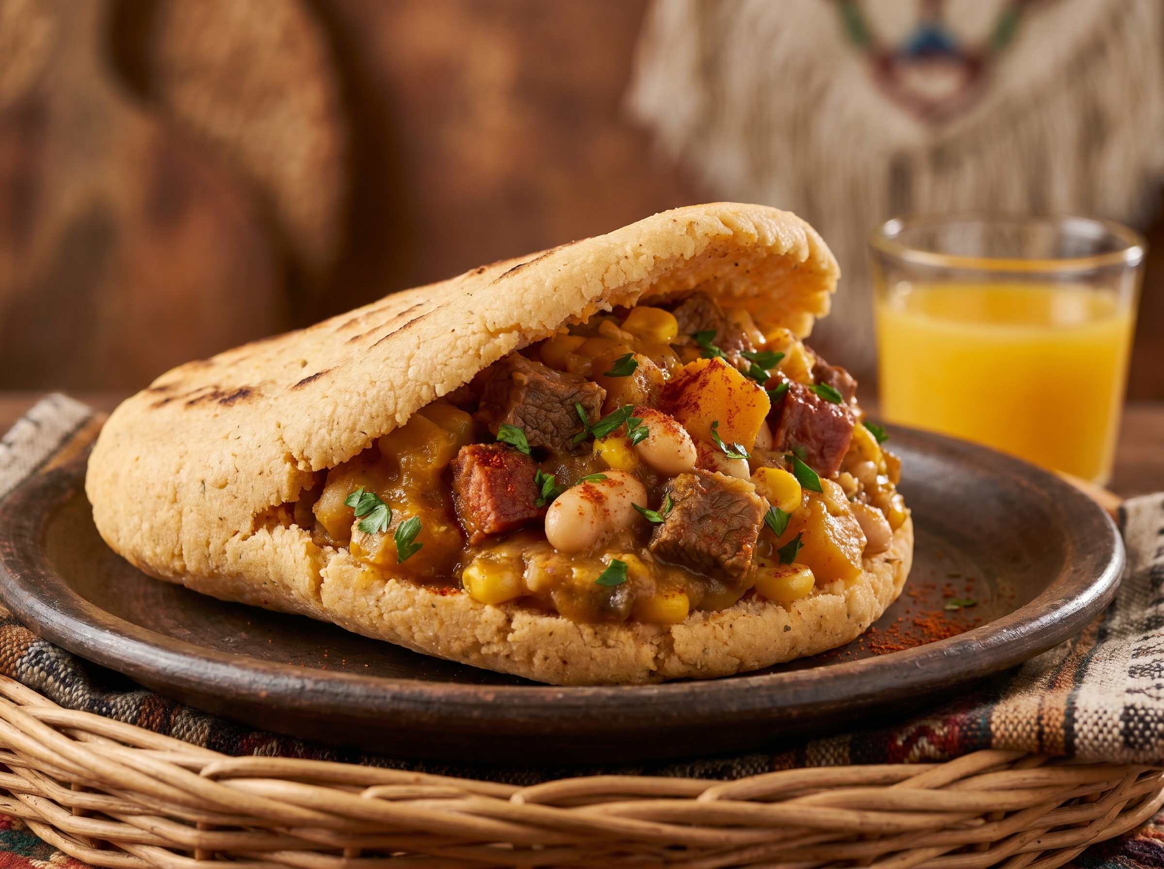 Arepa de Locro al Estilo Monte Cristo