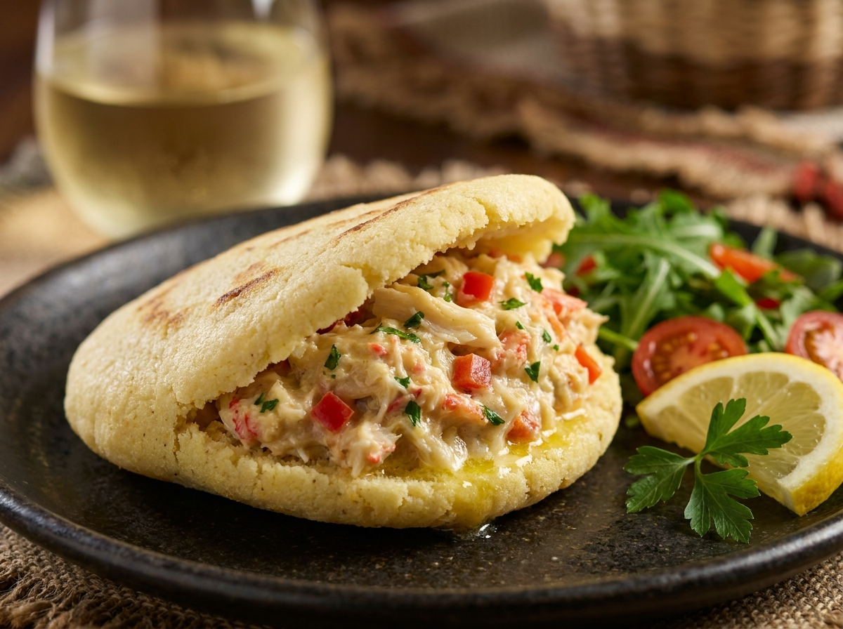 Arepa de Centolla Patagónica