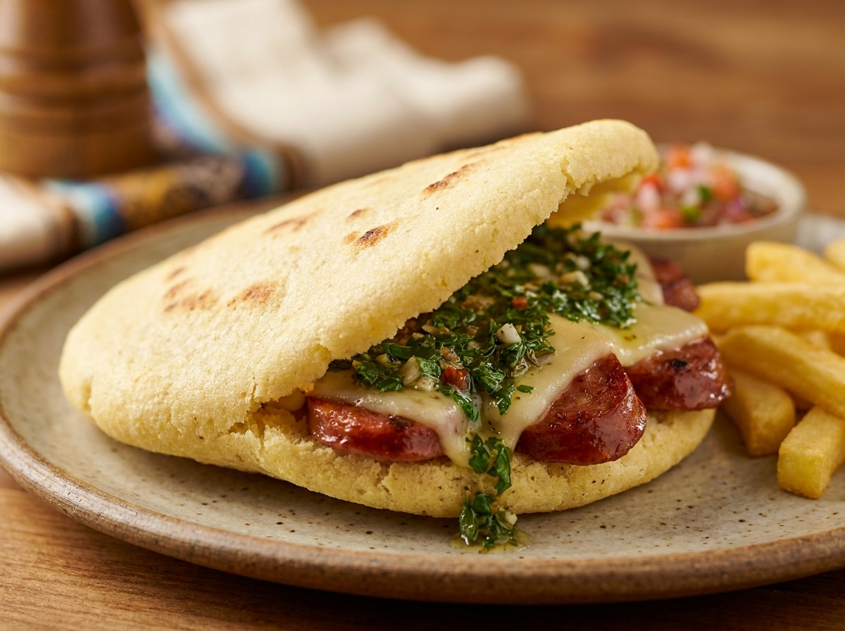 Arepa Choripán Argentina
