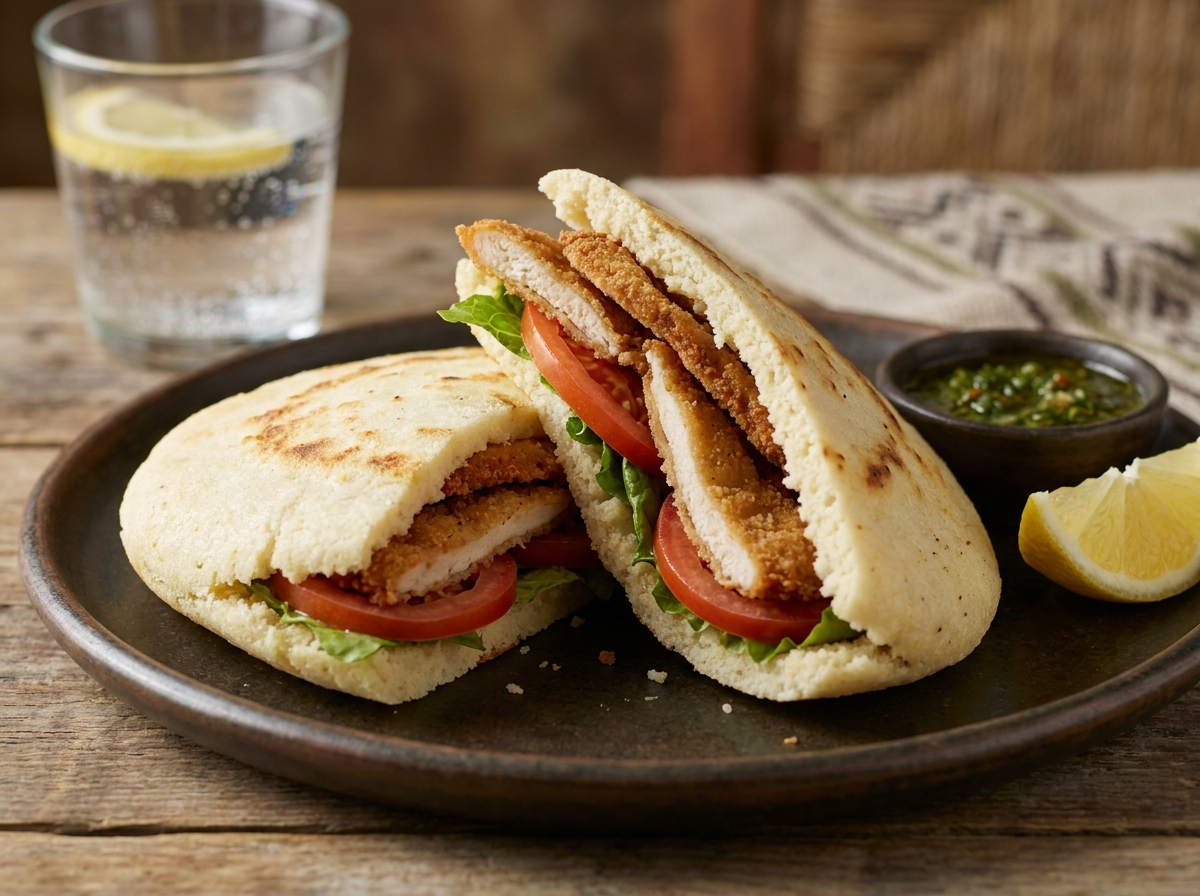 Arepa Milanesa: La Milanesa Argentina Dentro de un Bolsillo de Maíz