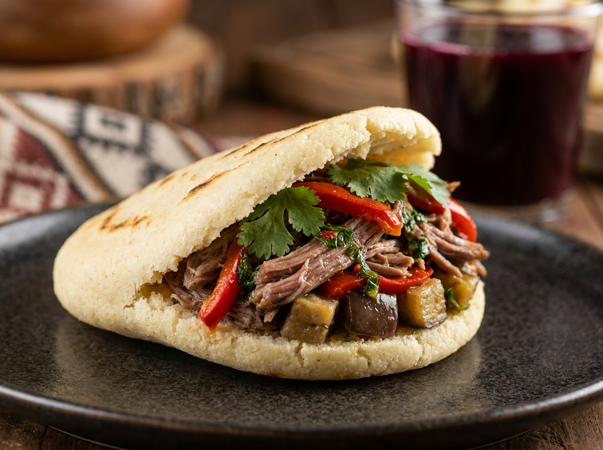 Arepa de Cordero Patagónico al Disco