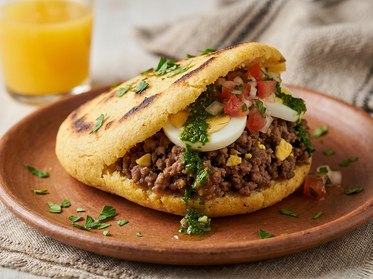 Arepa de Carne a la Empanada Argentina