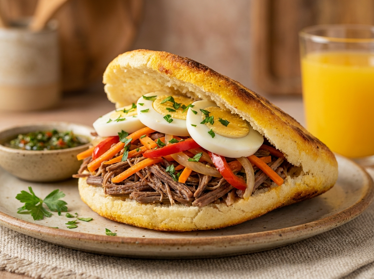 Arepa de Matambre Arrollado