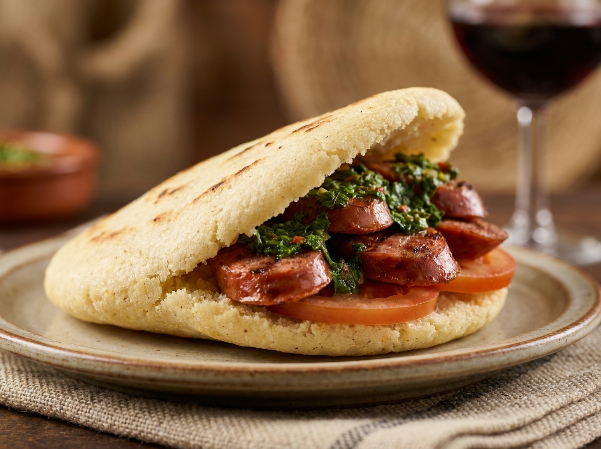 Arepa Choripán Argentina