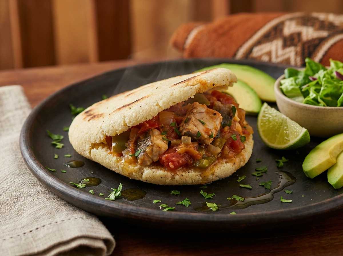 Arepa Rellena de Chupín de Pescado (Villaguay)