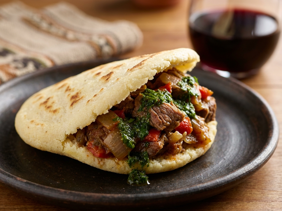 Arepa Patagónica de Cordero al Disco