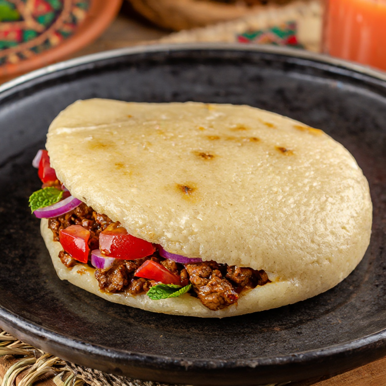 Arepa de Khorovats (Estilo Armenio)