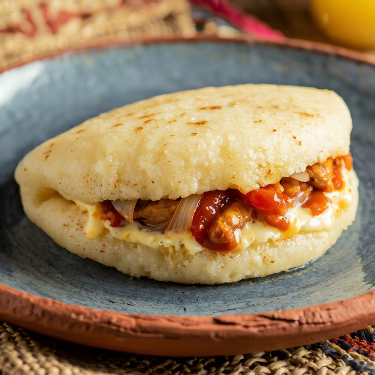 Arepa Rellena de Keshi Yena