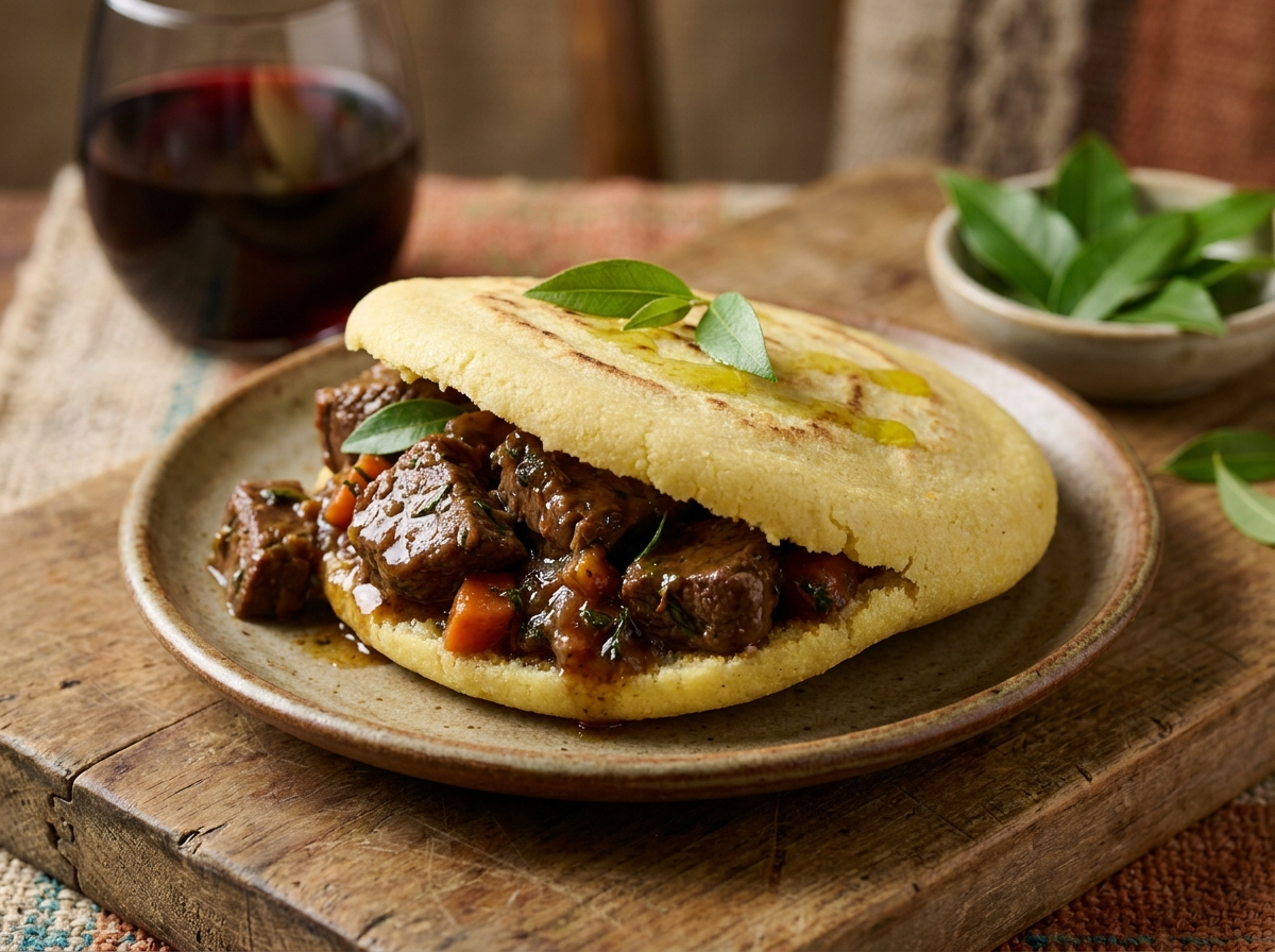 Arepa de Canguro Estilo Bourke