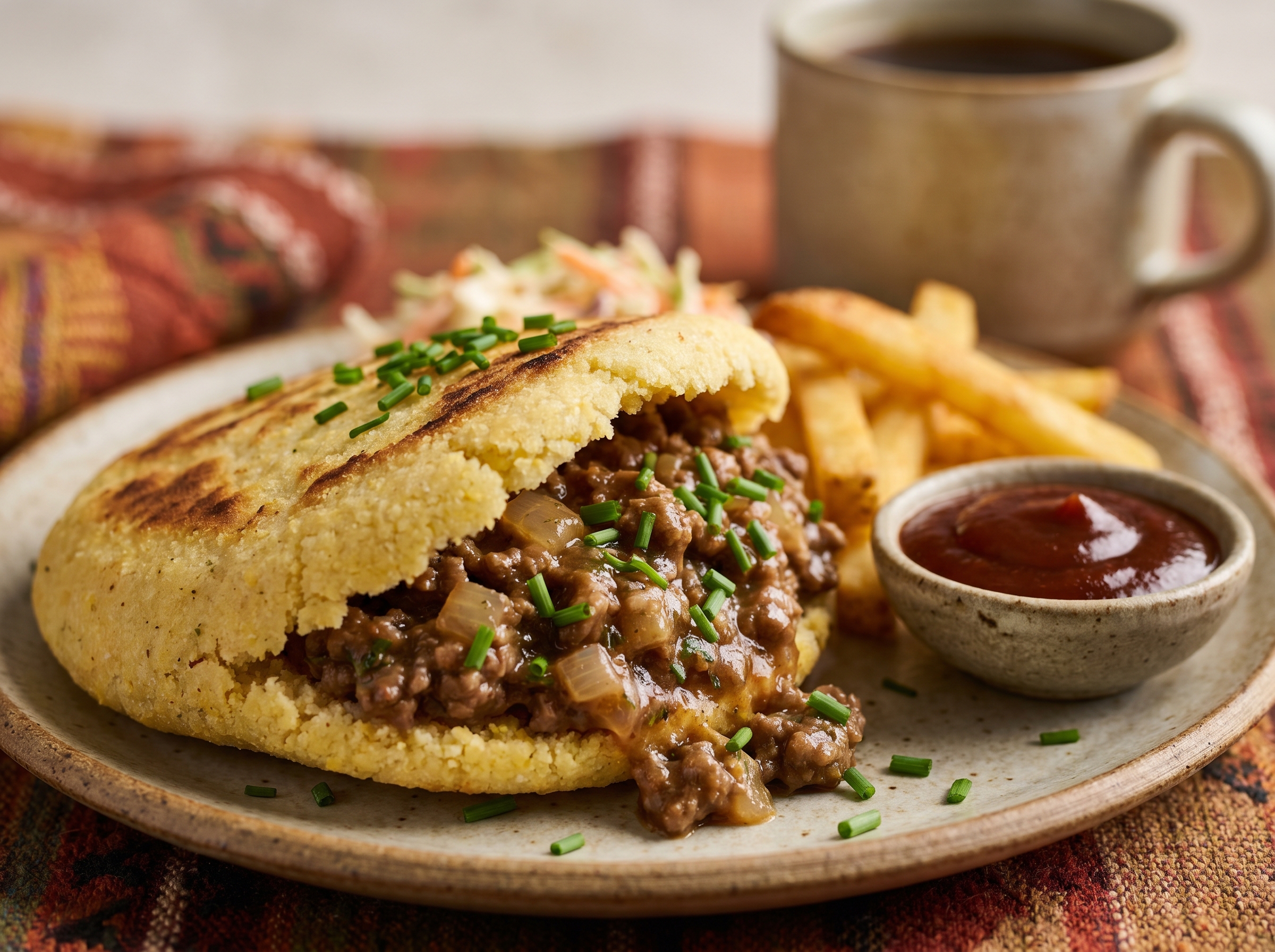 Arepa Rellena de Carne Estilo Australiano (Meat Pie de Cloncurry)