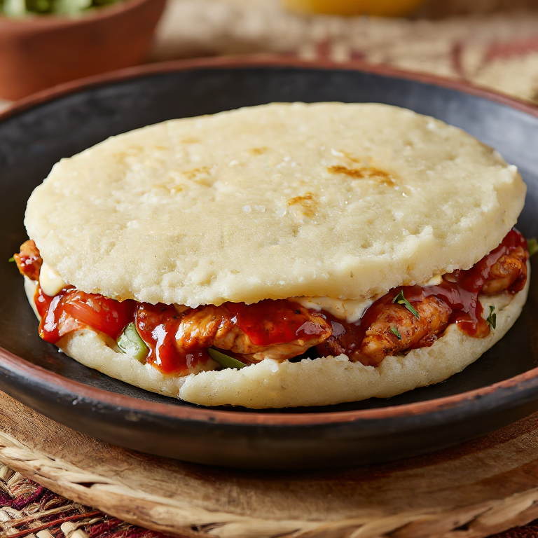 Arepa de Pollo a la Parmigiana (estilo Geelong)