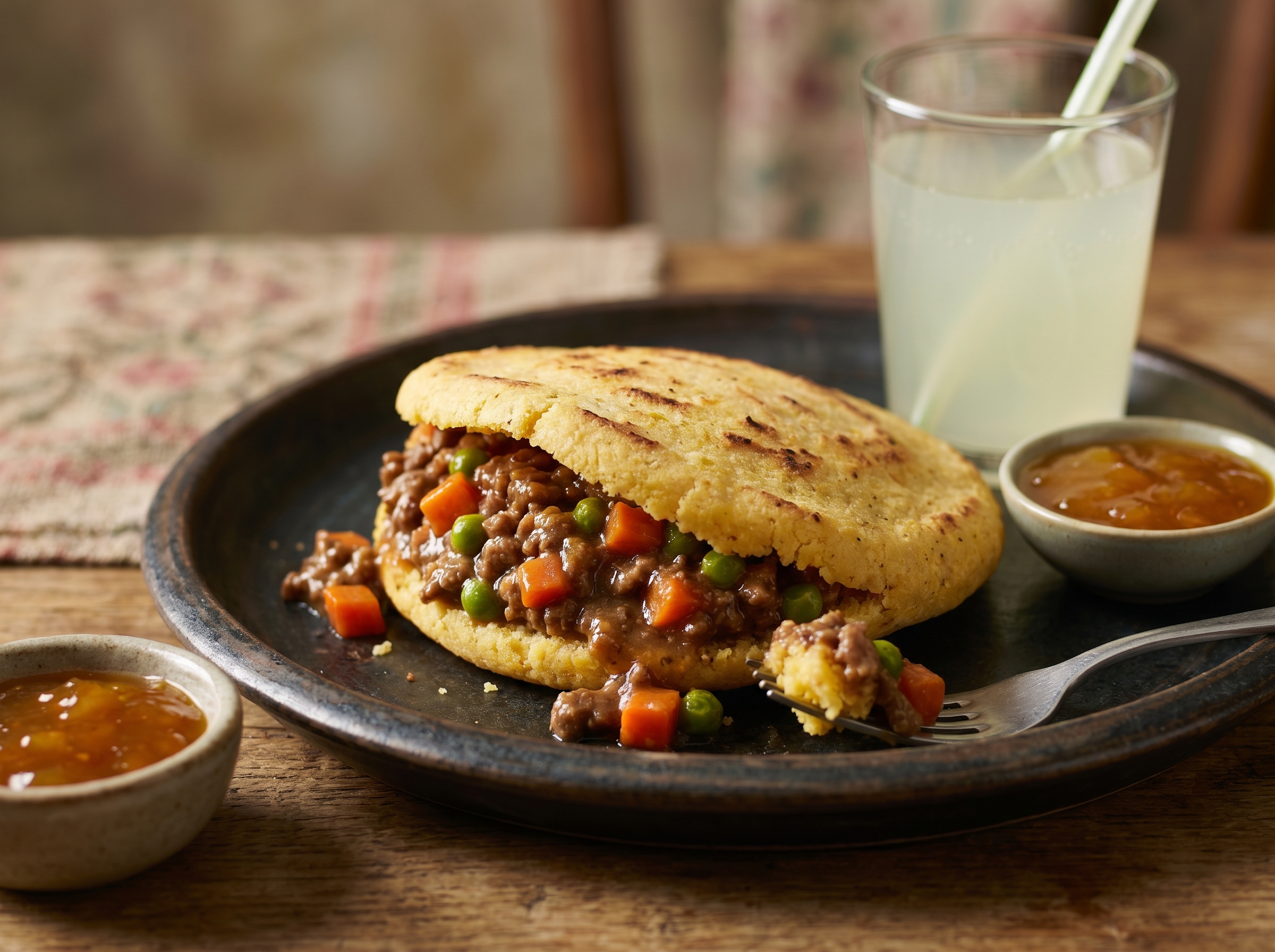 Arepa ‘Meat Pie’ Australiana