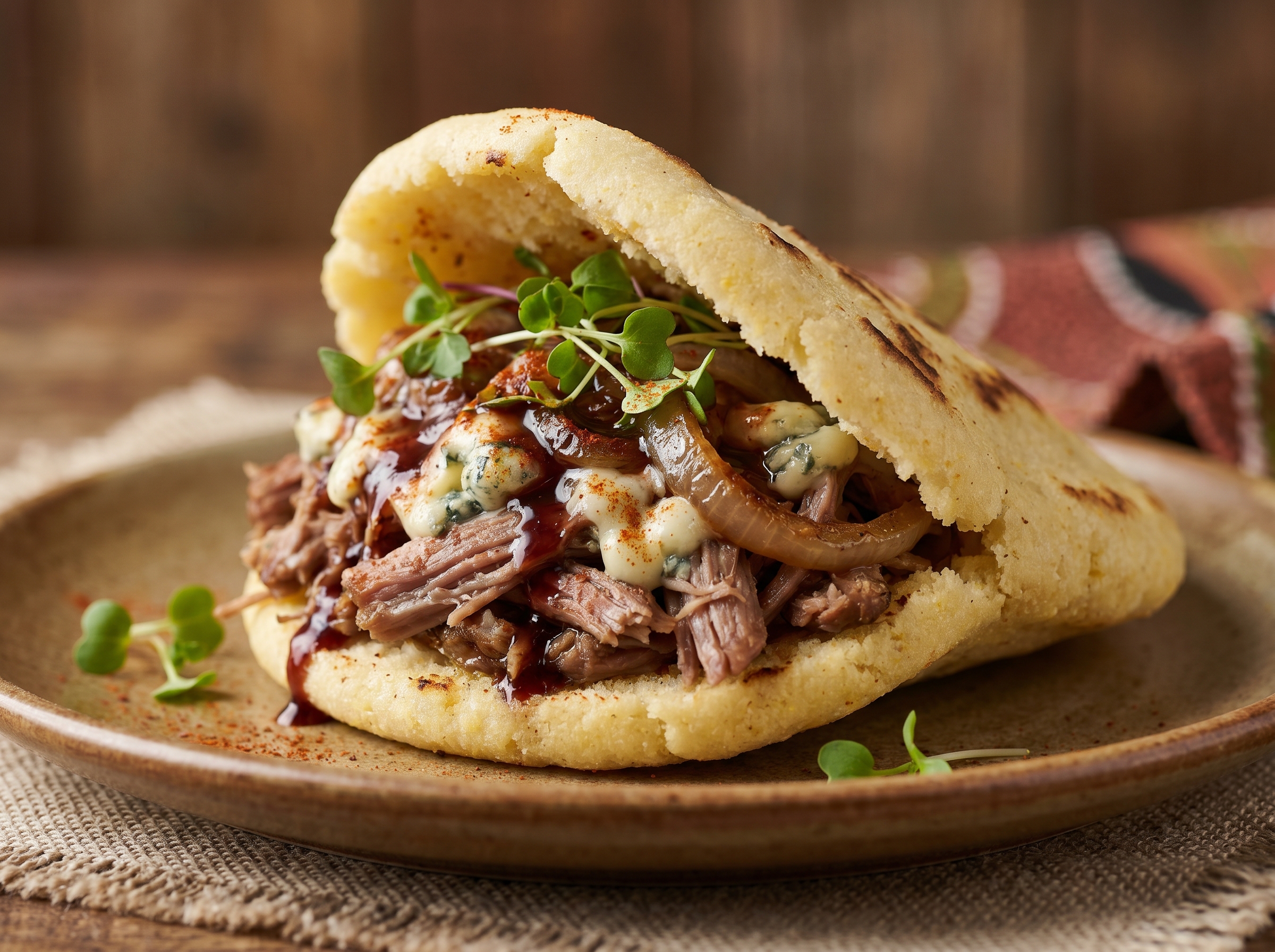 Arepa de Cordero al Estilo Mount Gambier