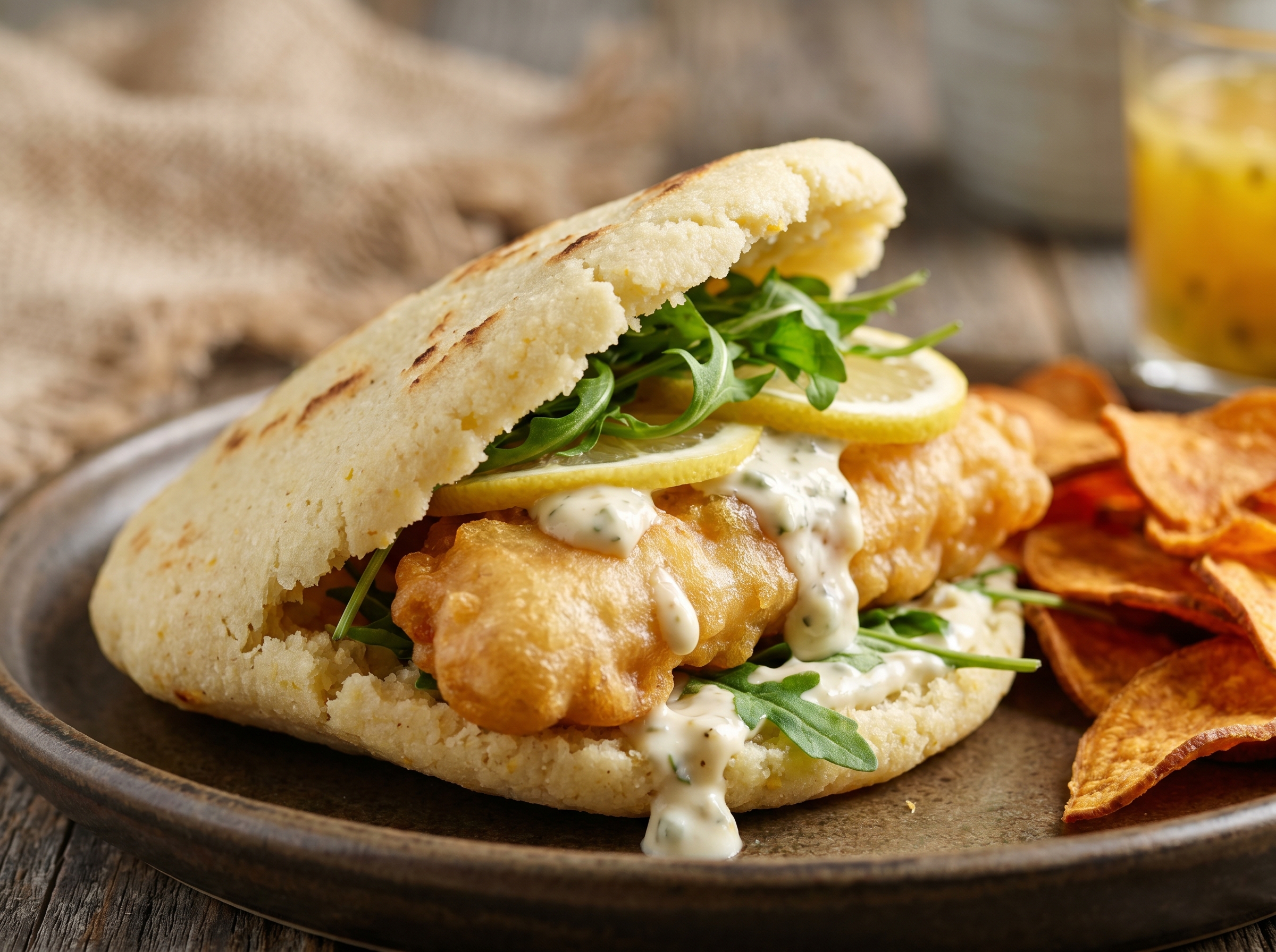 Arepa de Pescado Australiano (Fish & Chips Arepa)
