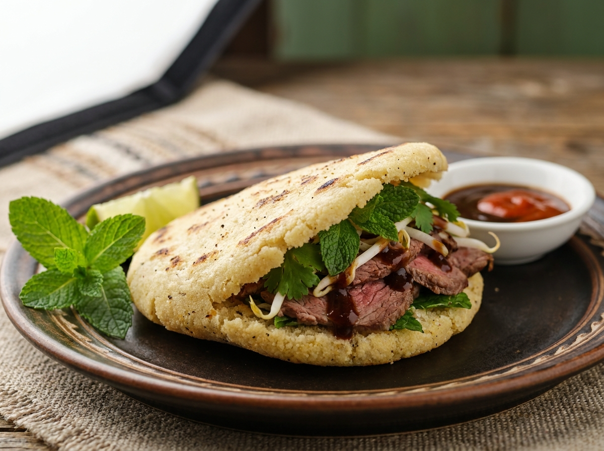 Arepa de Pho Vietnamita (Inspirada en Richmond)