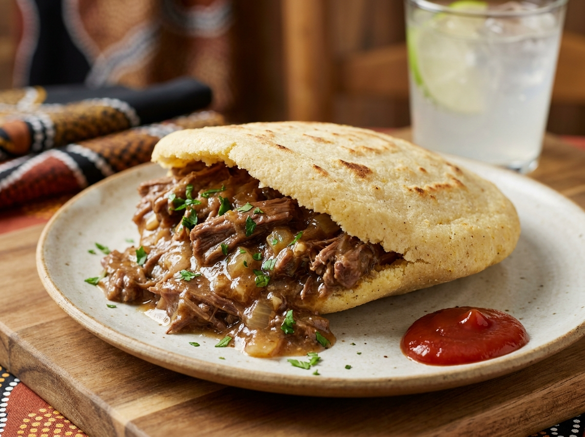 Arepa de Pie Australiano (Australian Meat Pie Arepa)
