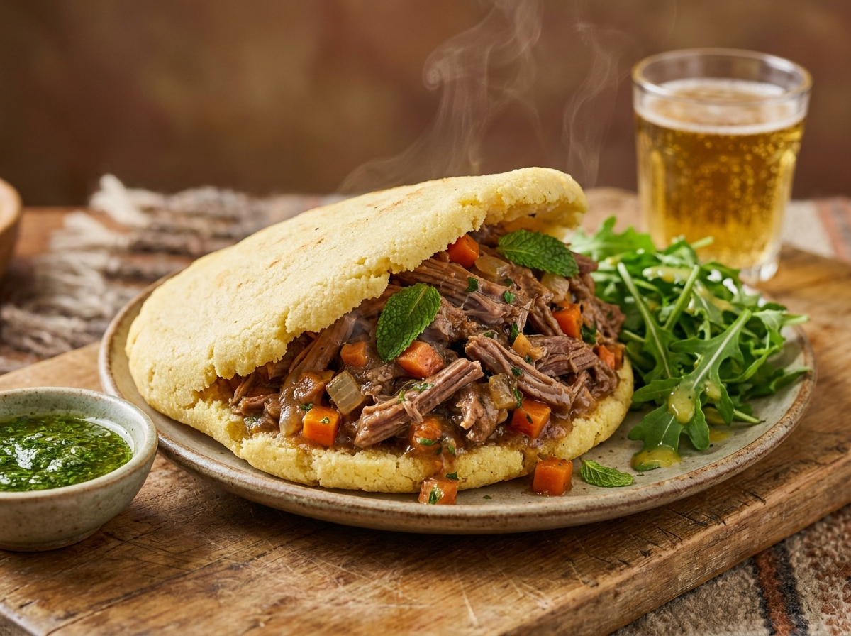 Wagga Wagga Lamb Pie Arepa