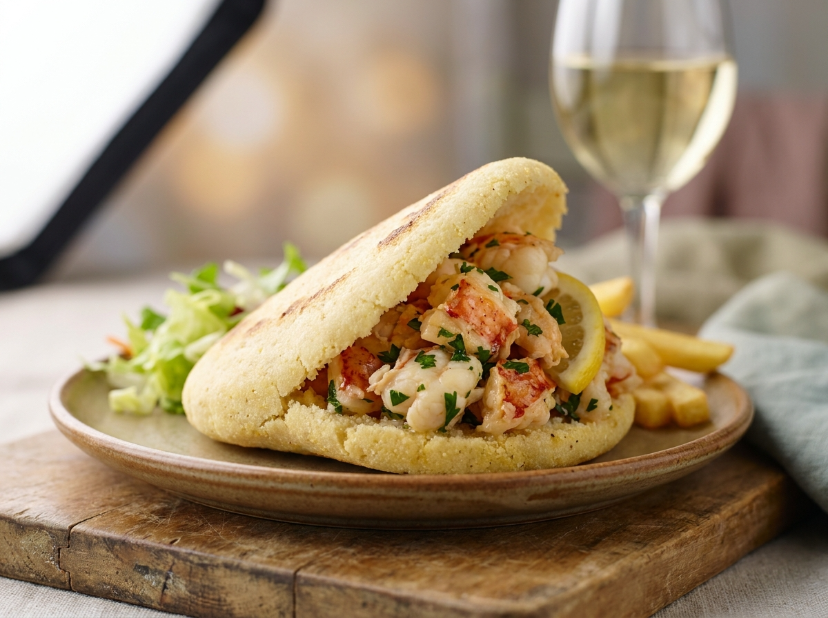 Arepa Warrnambool: Relleno de Langosta al Estilo Costero
