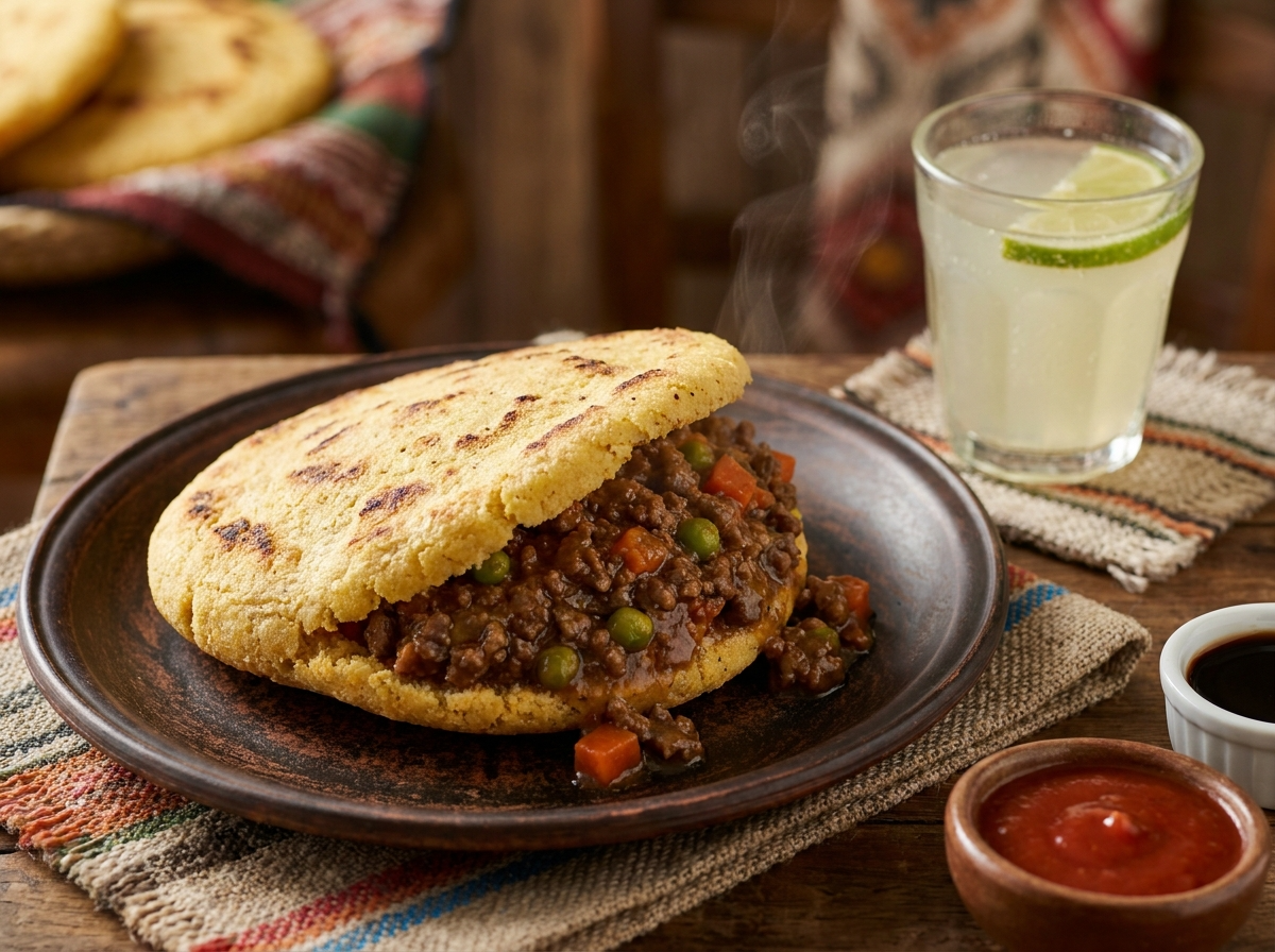 Arepa Australiana de Carne Picada (Meat Pie Arepa)