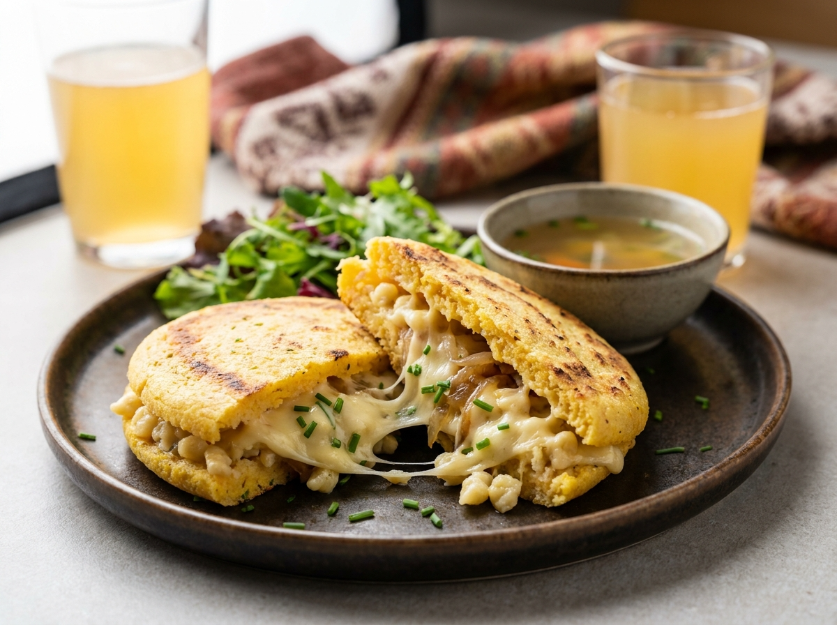 Arepa de Käsespätzle: Fusión Venezolana con el Alma de los Alpes