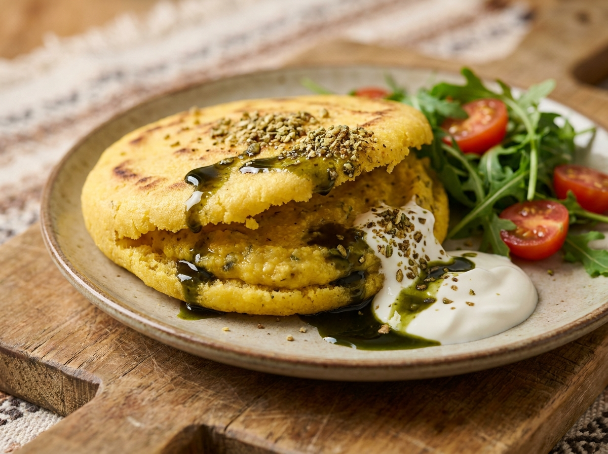 Arepa de Semillas de Calabaza al Estilo Burgenland