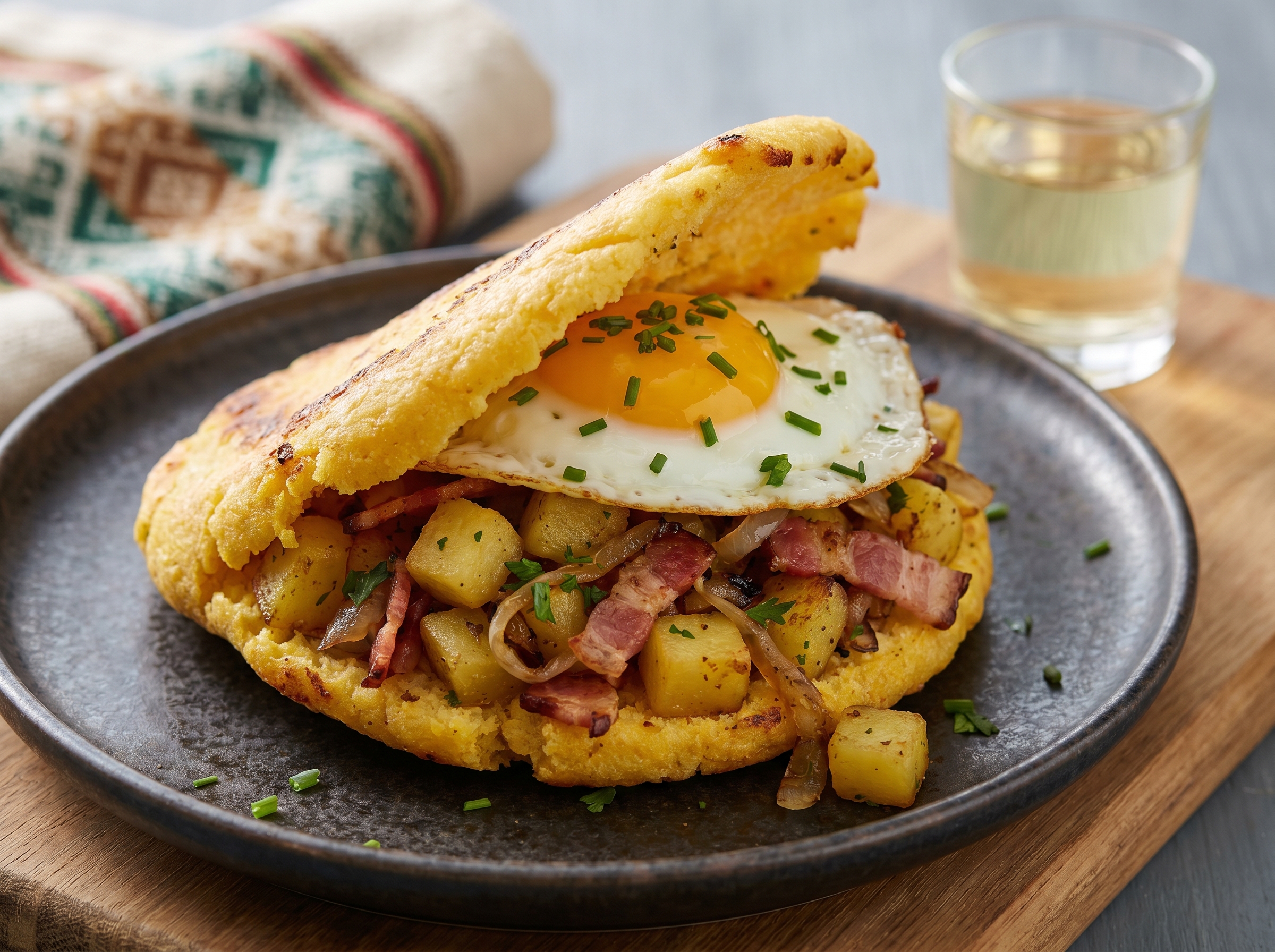 Arepa Tiroler Gröstl: La Arepa Alpina