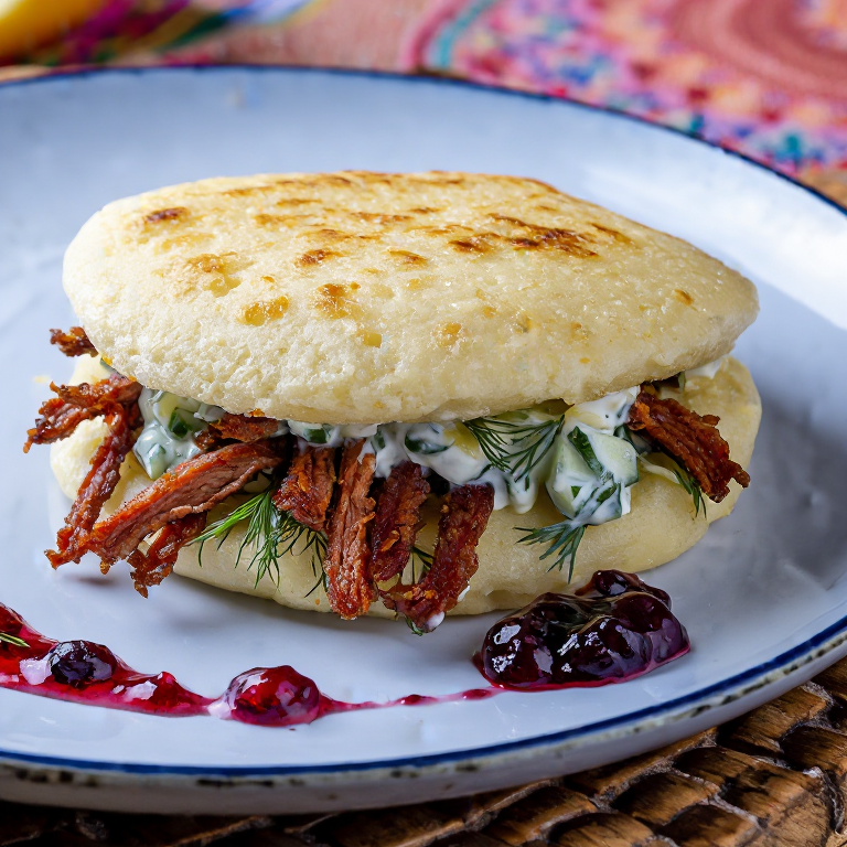 Arepa Schnitzel: Fusión Austriaca con Toque Carioca