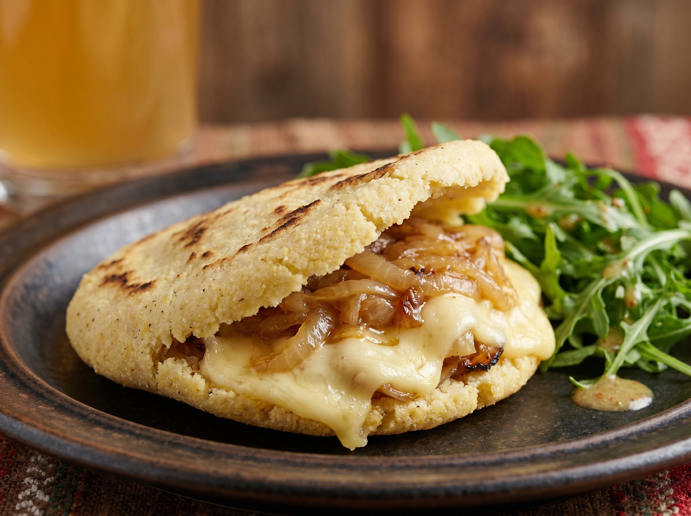 Arepa de Käsespätzle: Fusión Austriaca en Maíz