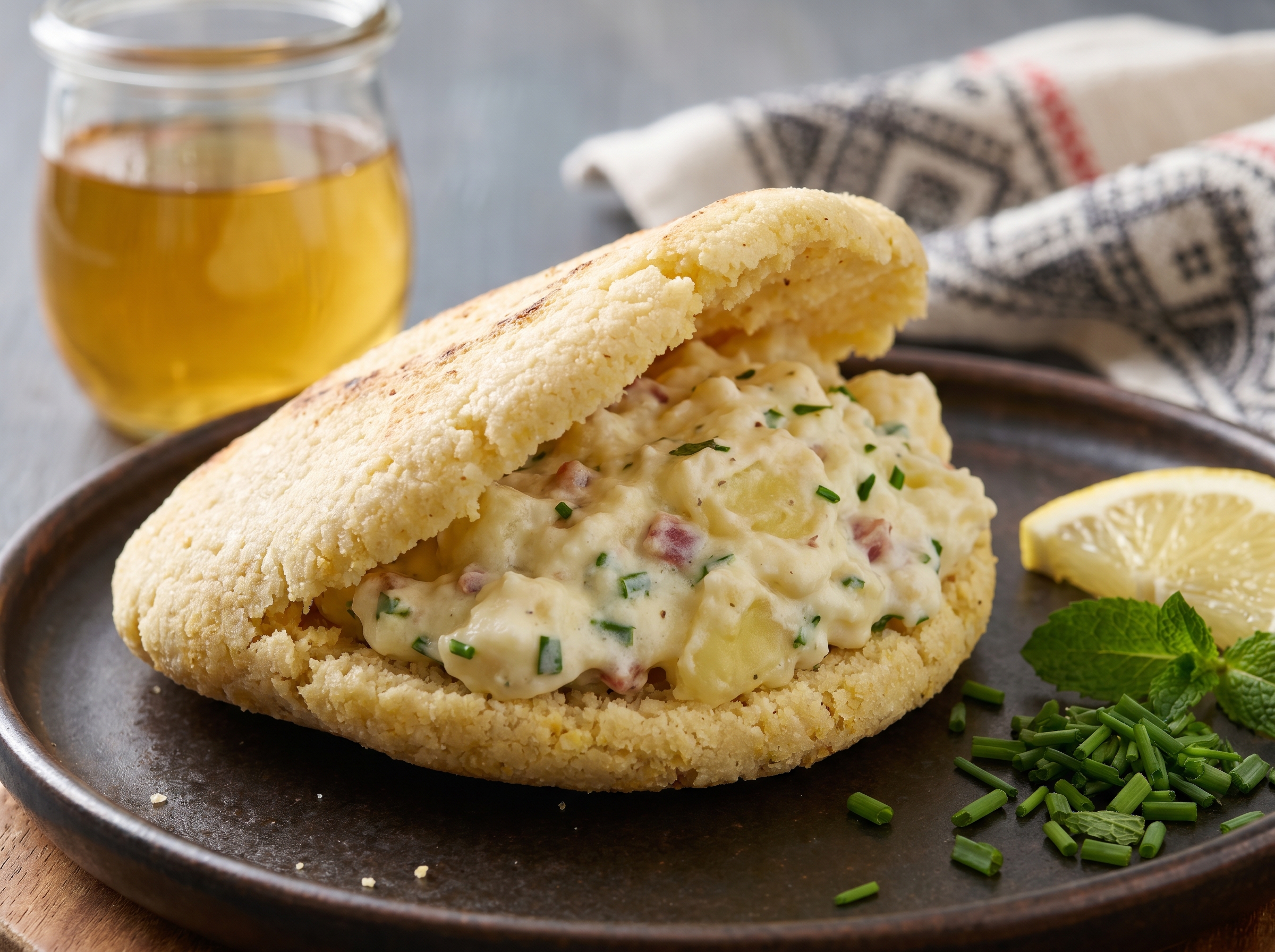 Arepa al Estilo Carintio (Inspirada en Kasnudeln)