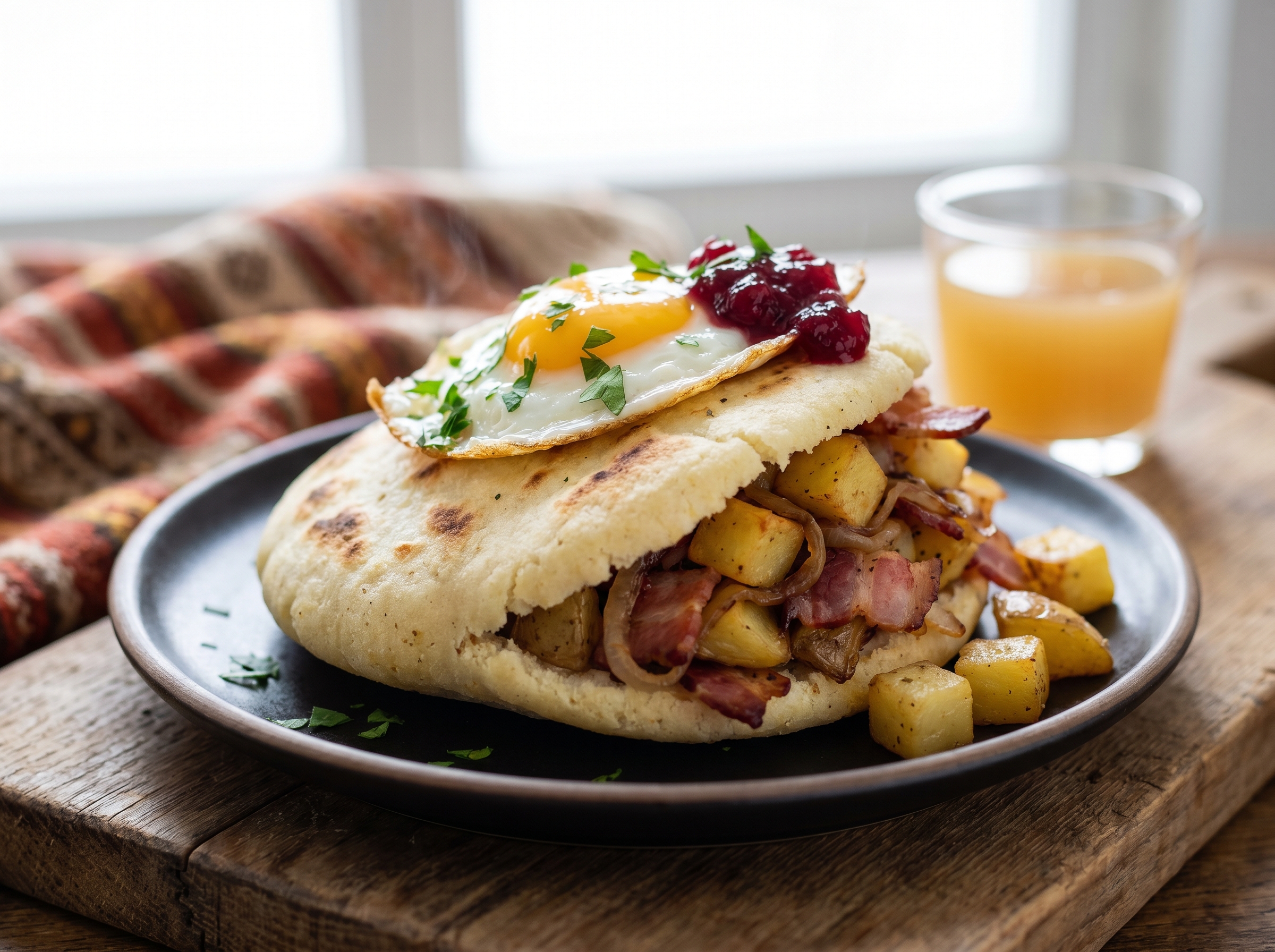 Arepa de Tiroler Gröstl