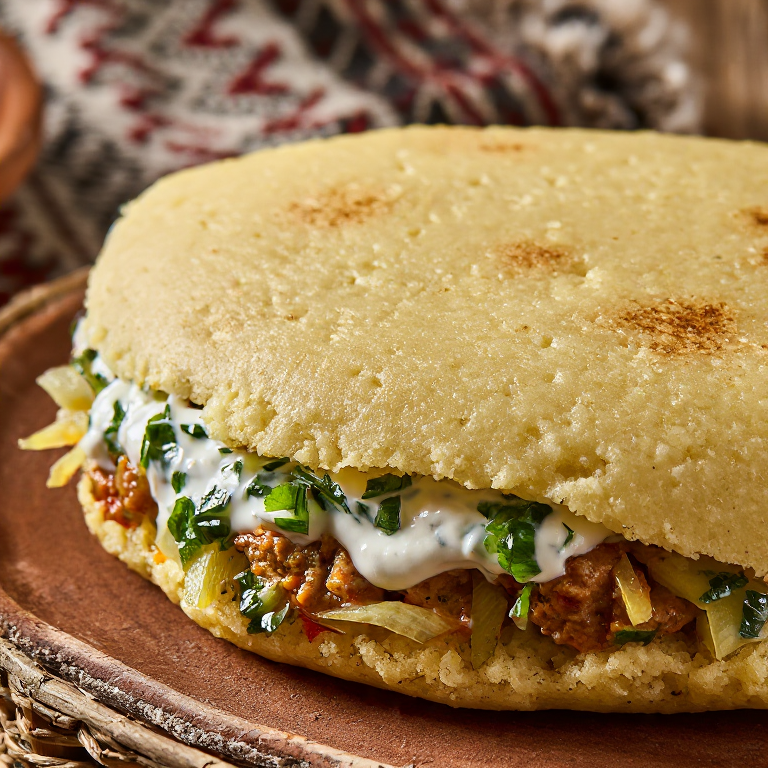 Arepa de Borscht Bielorruso