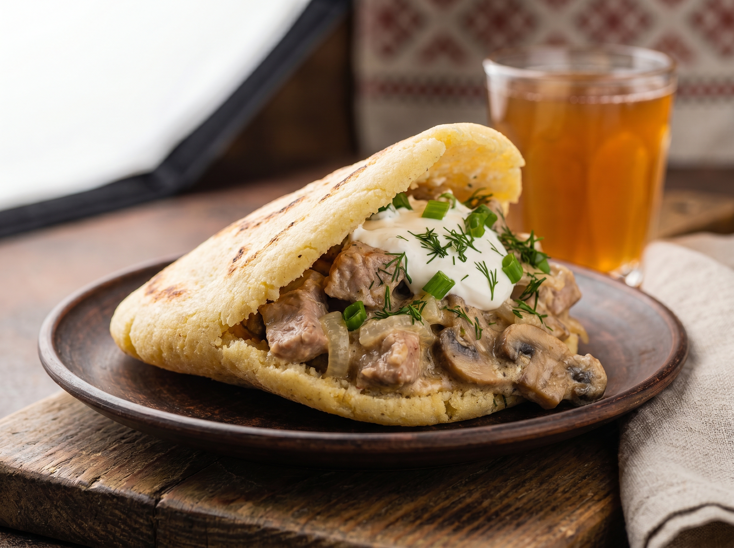 Arepa Rellena de Machanka Bielorrusa