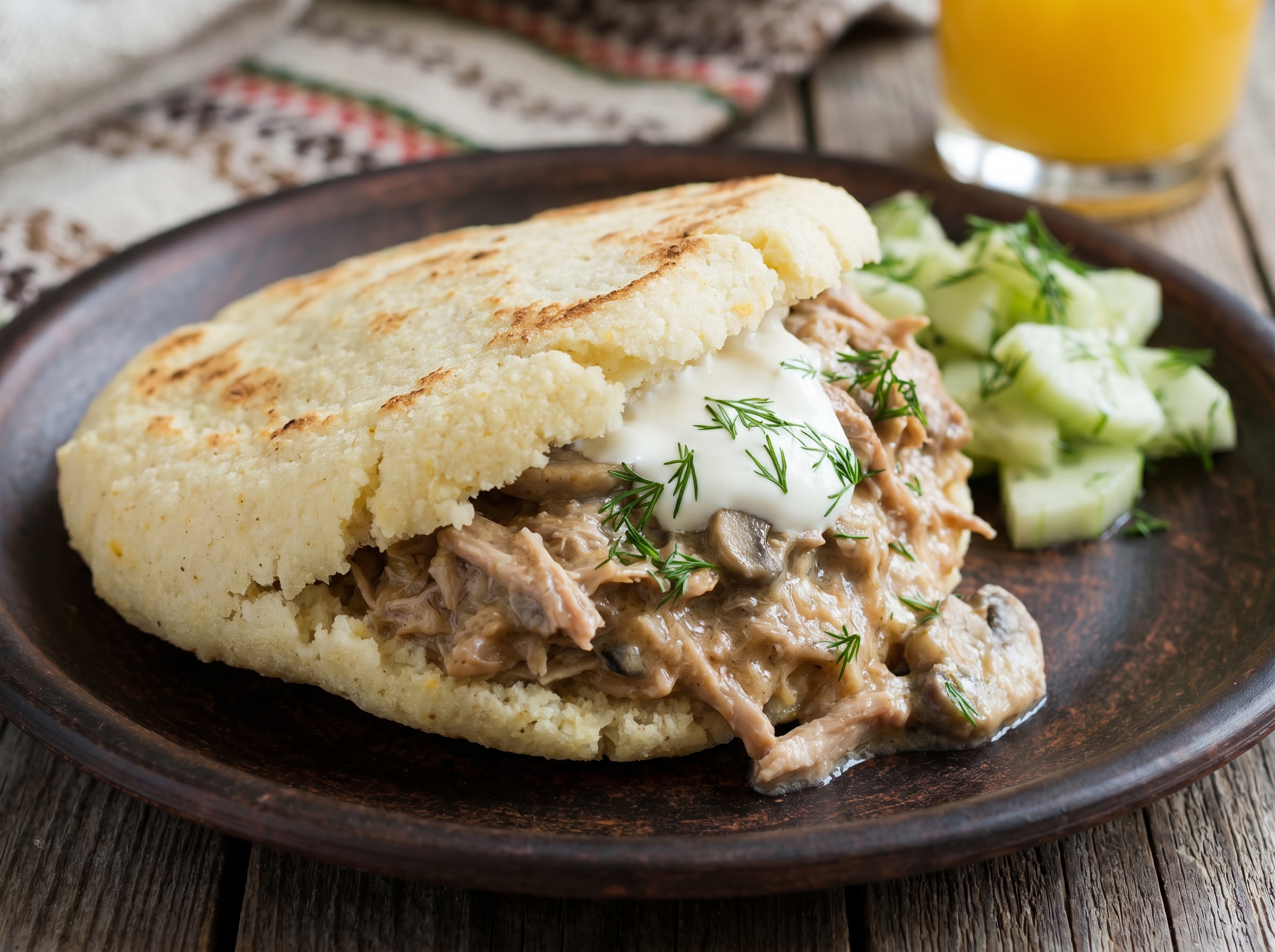 Arepa de Machanka: Estofado de Cerdo Bielorruso