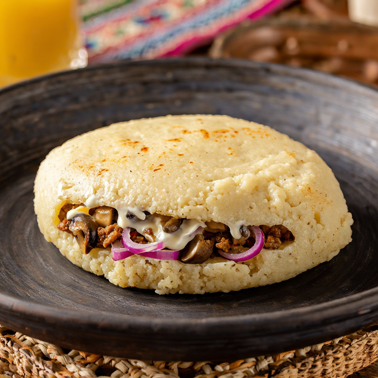Arepa de Kolduny Bielorrusa con Masa de Papa y Maíz