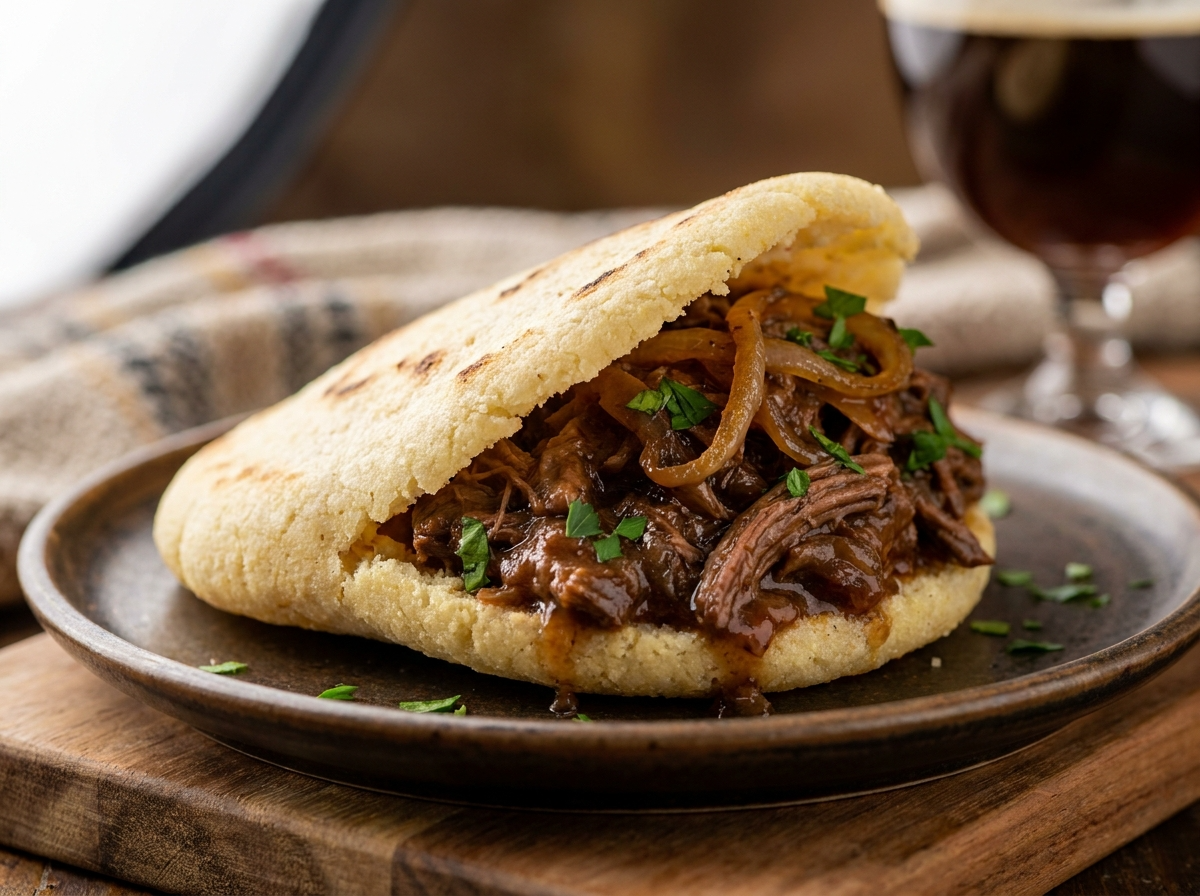 Arepa de Carbonnade Flamande